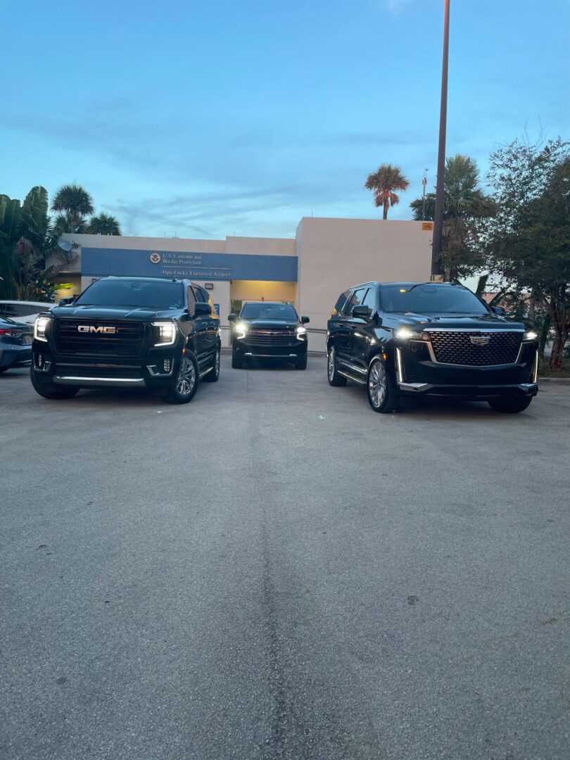 A group of cars parked in the parking lot.